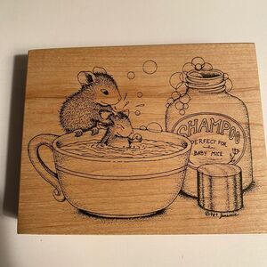 House Mouse Stamp Squeaky Clean 289M Stampa Rosa 1999